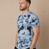 Blue Tie Dye Premium Cotton T Shirt