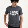Grey Stronger Everyday Premium Cotton T Shirt