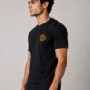 Black Crest Embroidered Premium Cotton T Shirt