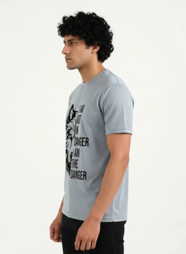 Grey Wolf Graphic Premium Cotton T Shirt