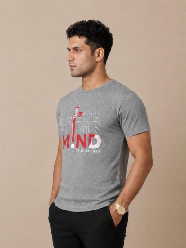 Grey Never Mind Premium Cotton T Shirt