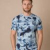 Blue Tie Dye Premium Cotton T Shirt
