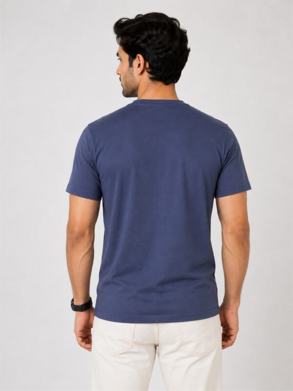 Blue Think Outside The Box Premium Cotton T Shirt