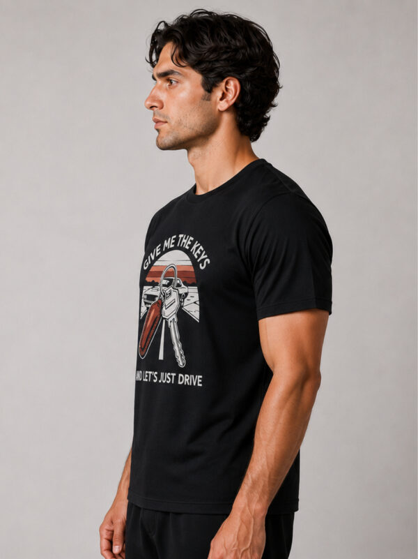 Give Me The Keys Graphic Premium Cotton T Shirt