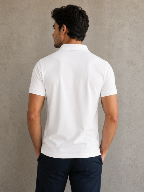 Rocksial Signature White Premium Polo Shirt