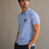 Rocksial Sky Blue Premium Cotton Polo Shirt